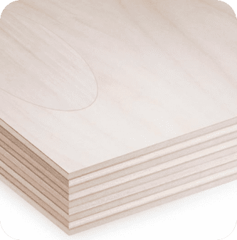 A stack of plywood on top of each other.