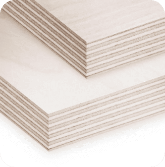 A stack of plywood on top of each other.